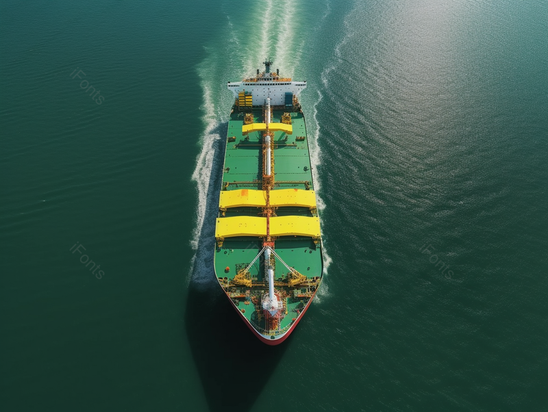 绿色大海航拍正面油船运输摄影图,高清,摄影图,摄影图片,图片大全,摄影图免费下载